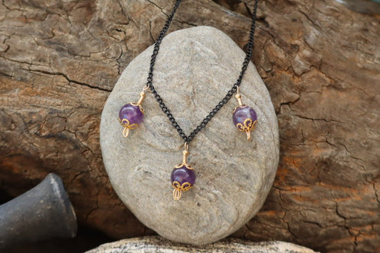 Collier Amëlys – « Lumière violette »